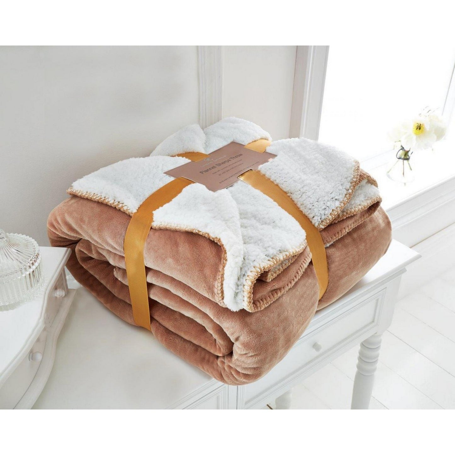 Flannel Sherpa Throw