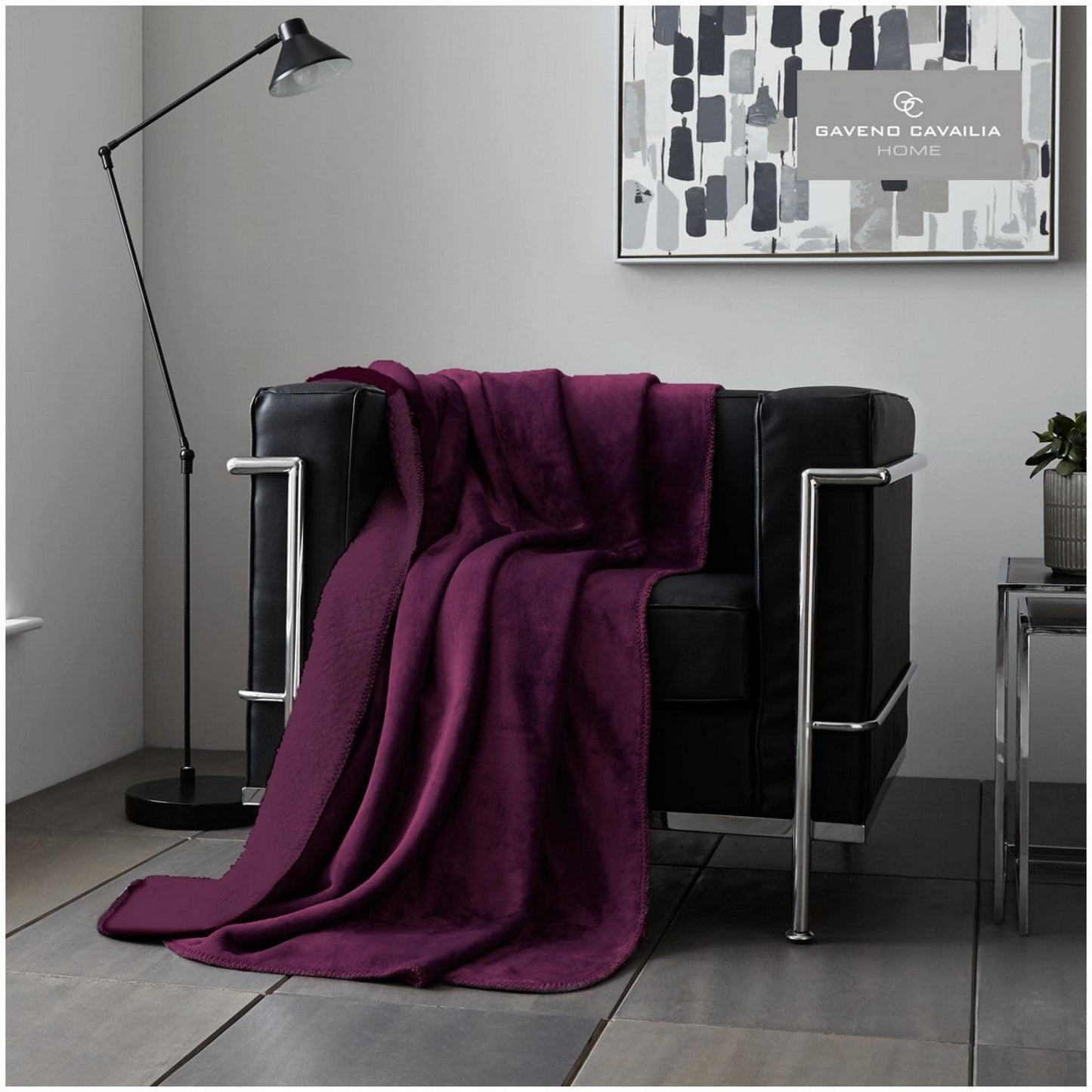 Flannel Sherpa Throw