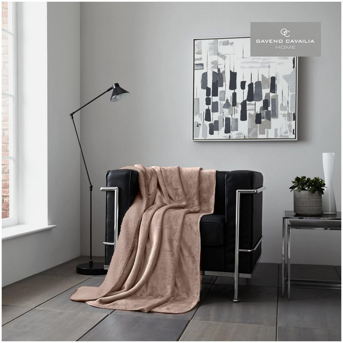 Flannel Sherpa Throw