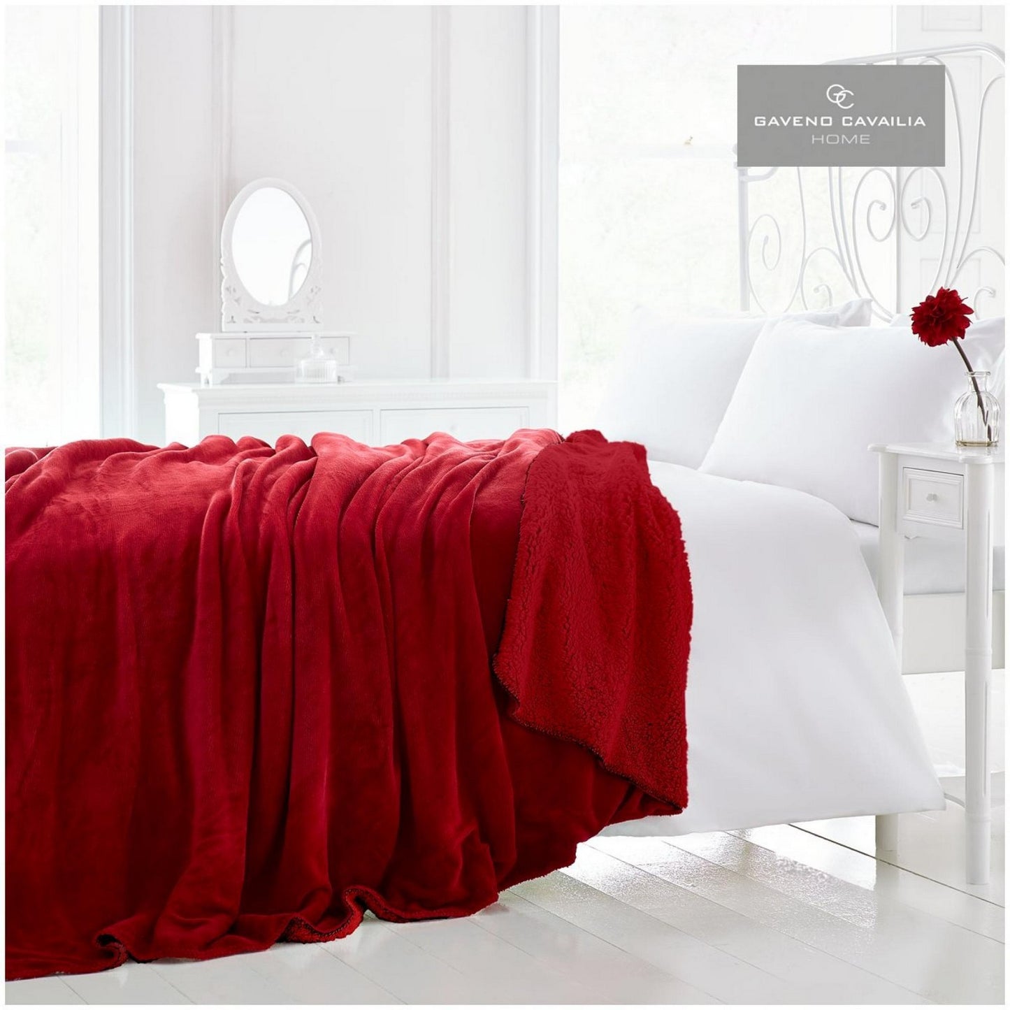 Flannel Sherpa Throw