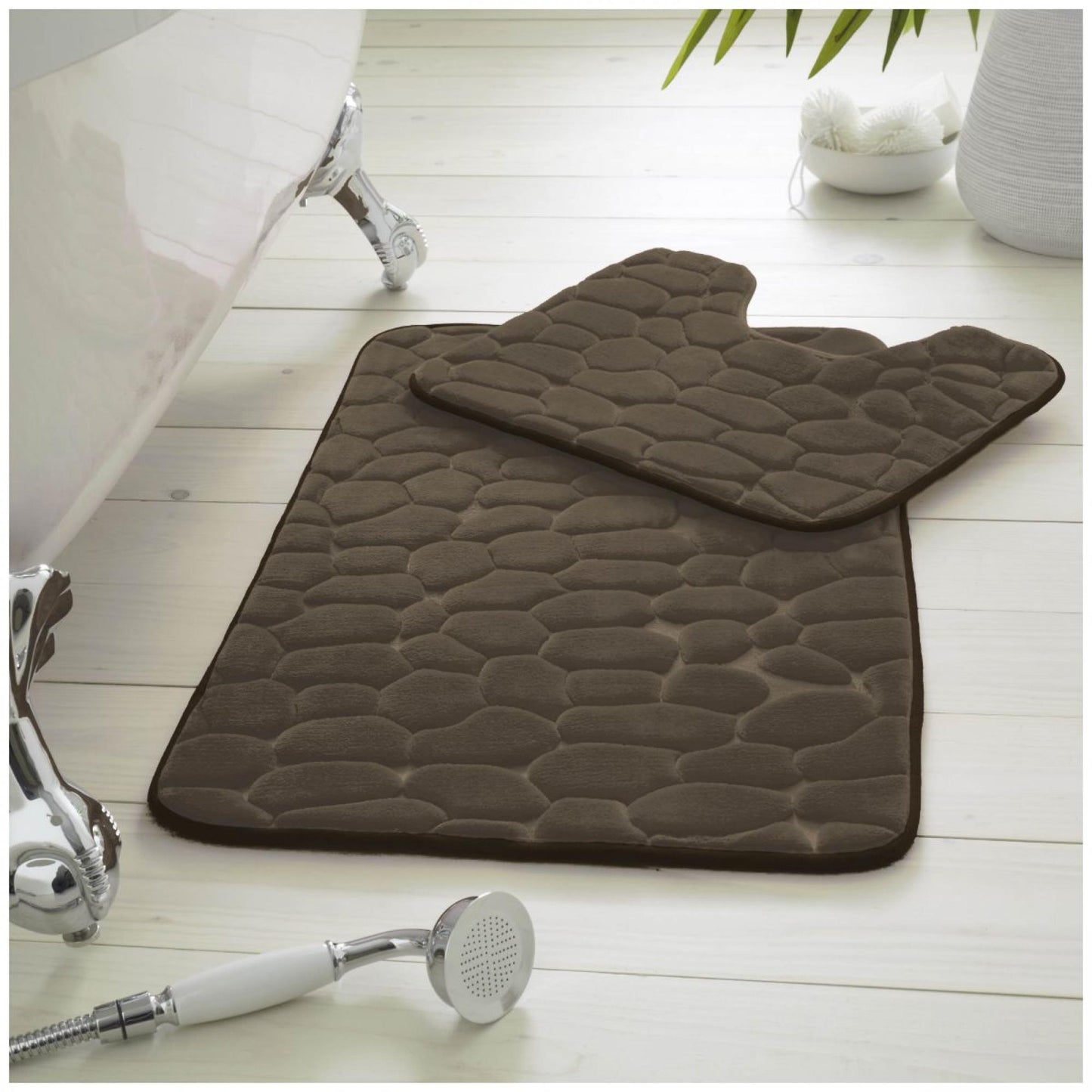 2PC PEBBLE MEMORY BATH SET