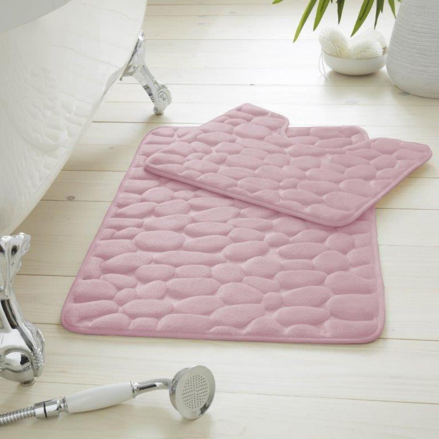 2PC PEBBLE MEMORY BATH SET