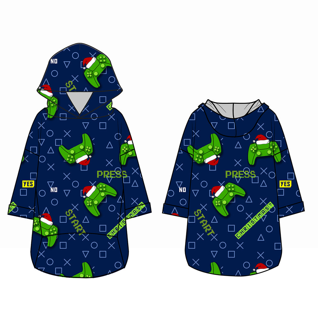 Xmas Hoodie - Christmas Gamer-Navy
