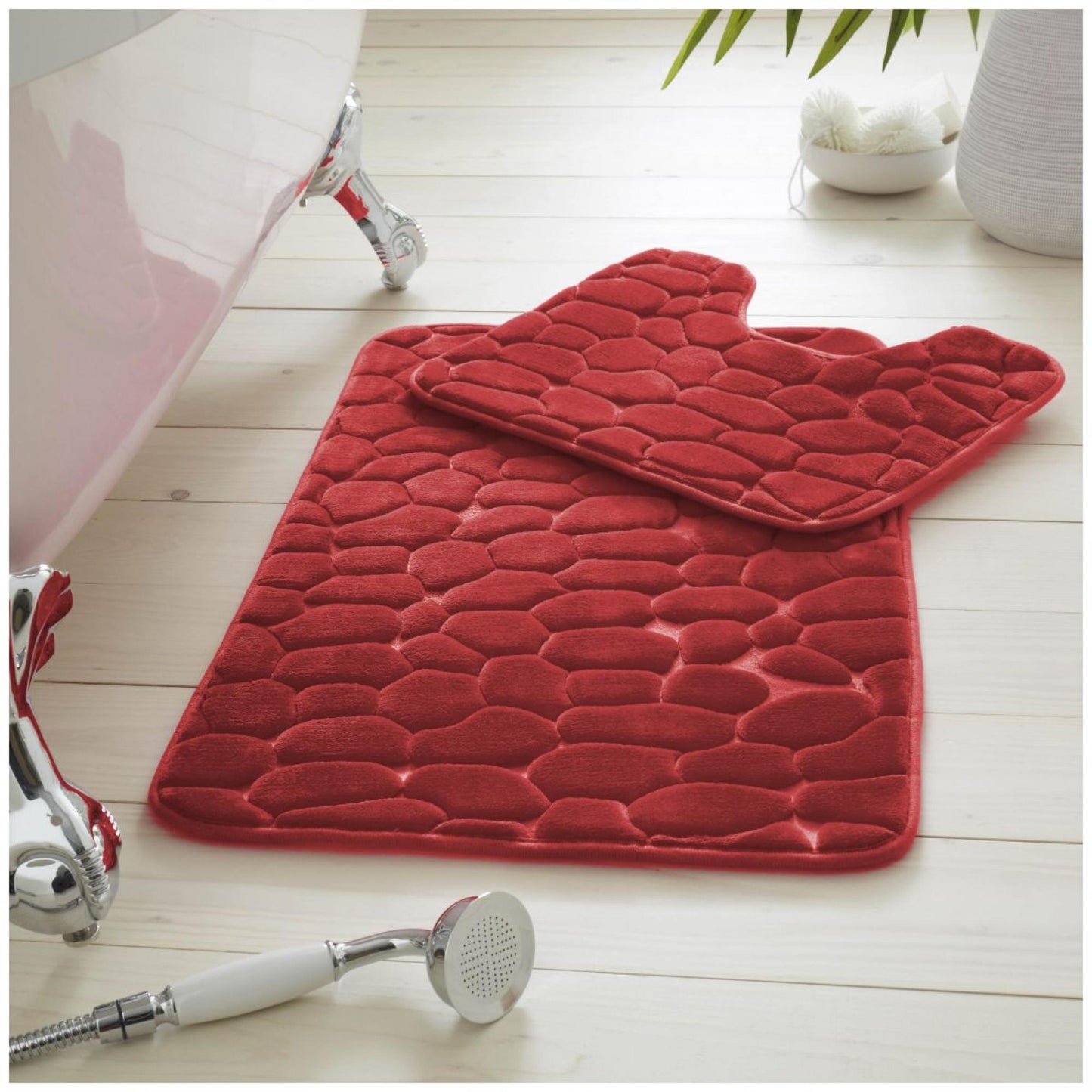 2PC PEBBLE MEMORY BATH SET
