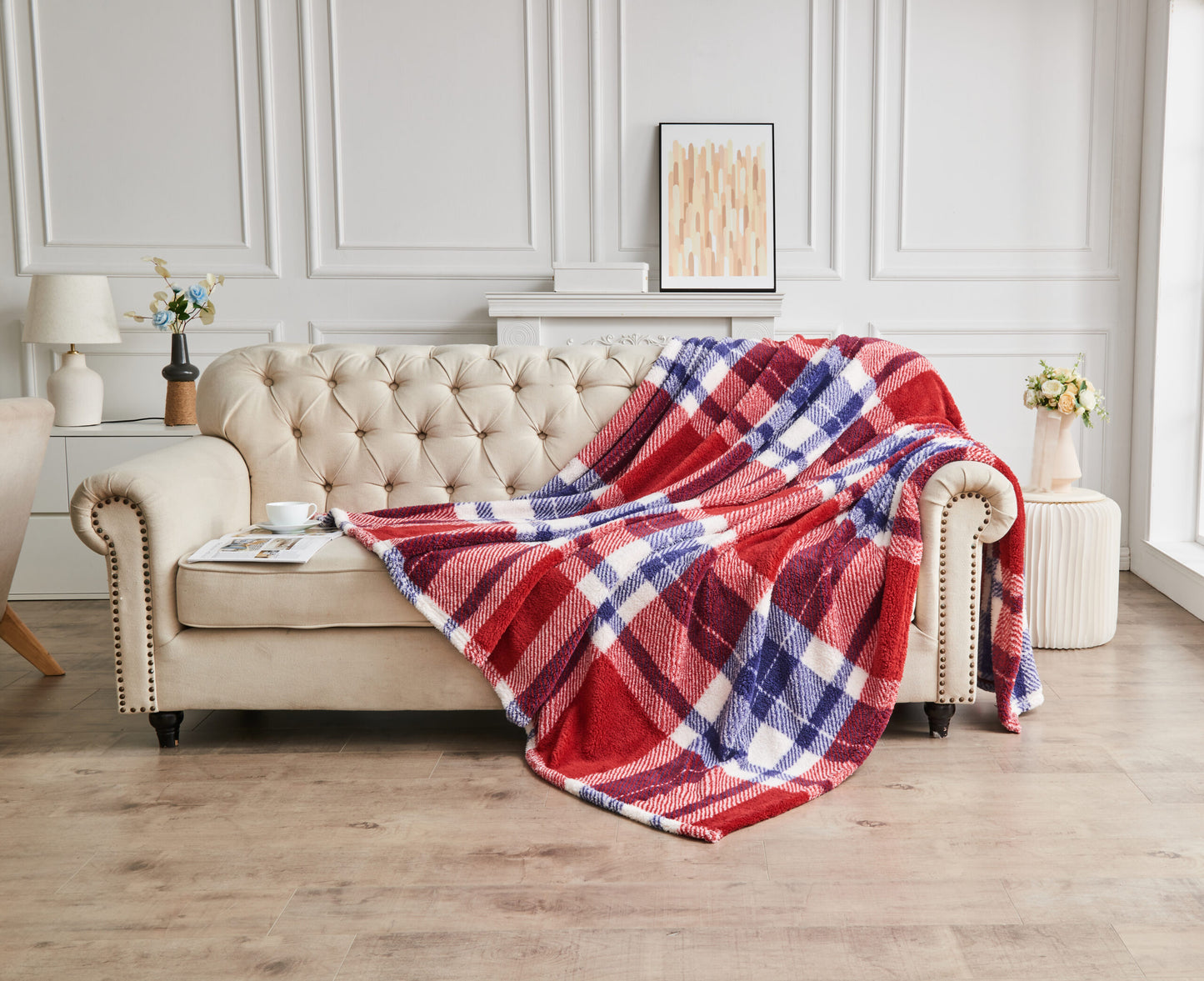 TEDDY WINDSOR CHECK THROW