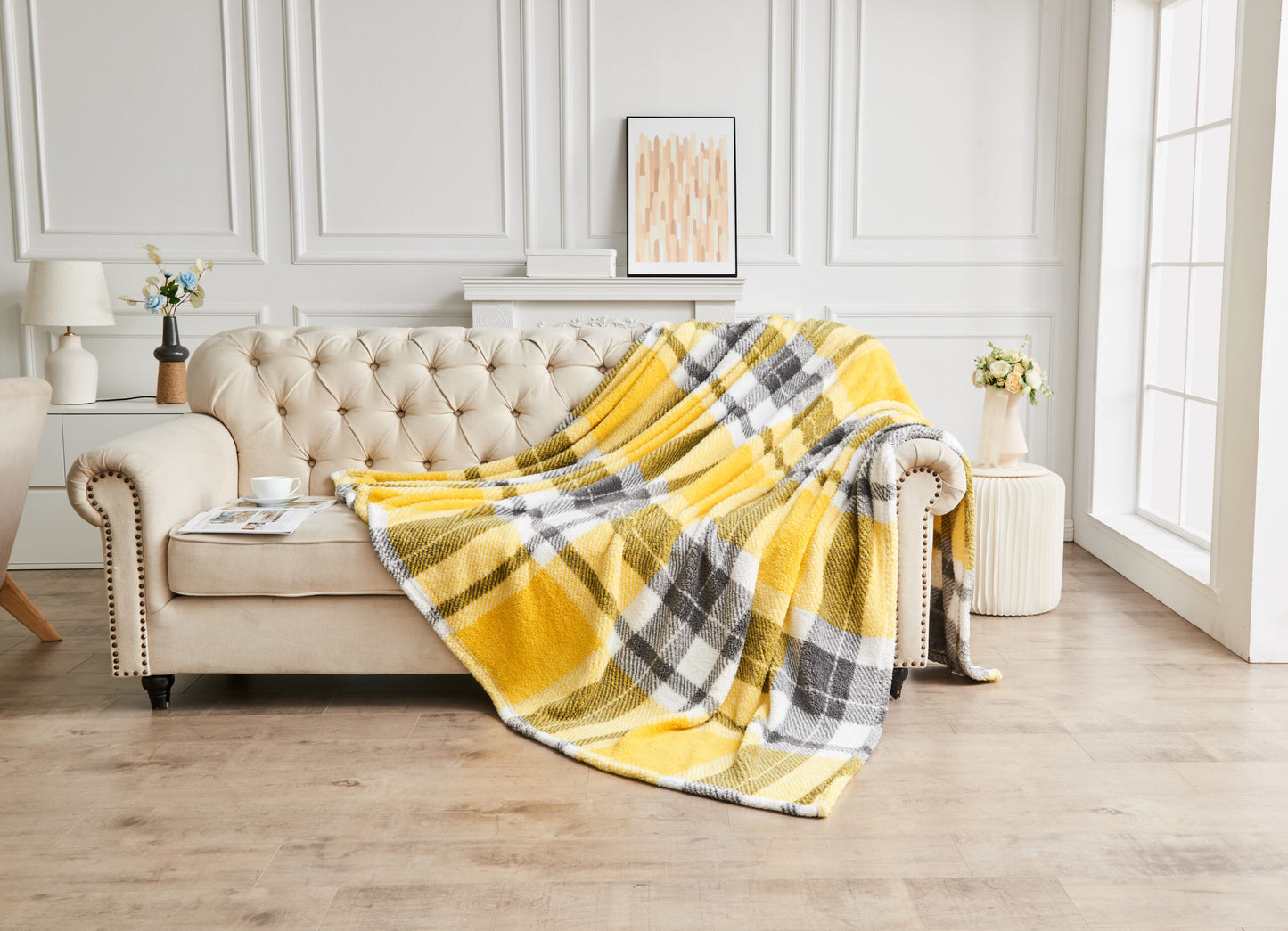 TEDDY WINDSOR CHECK THROW