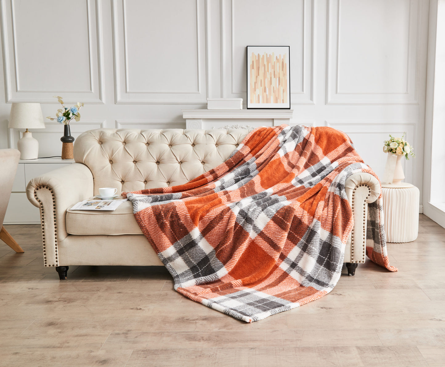 TEDDY WINDSOR CHECK THROW