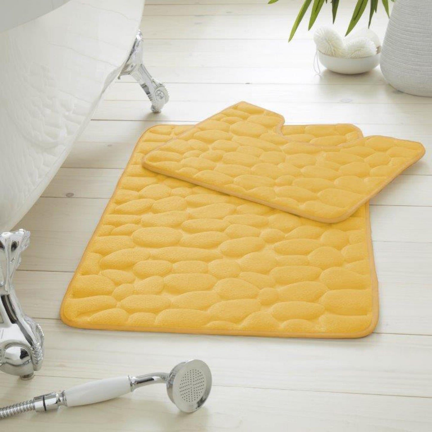 2PC PEBBLE MEMORY BATH SET