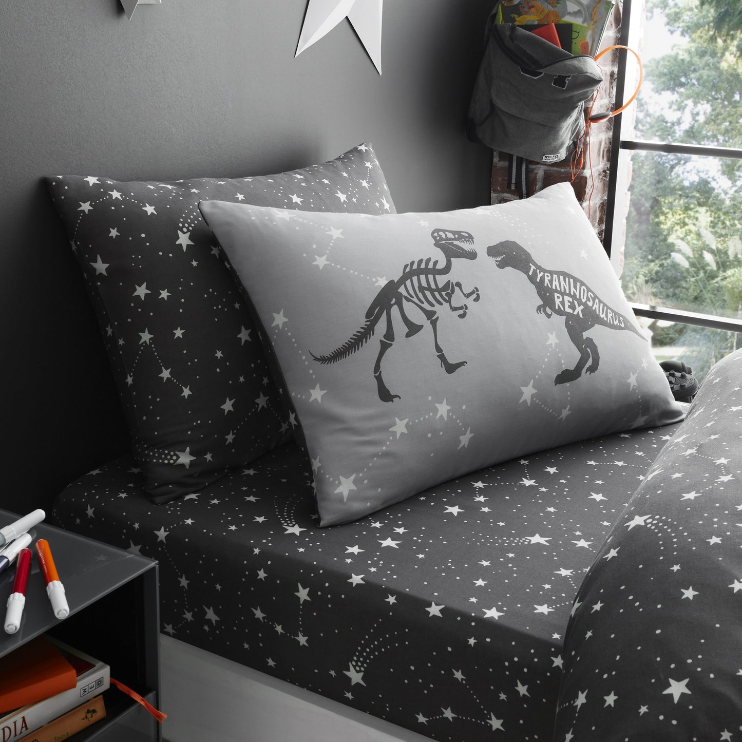 Kids Range Sheet Set Space T-REX