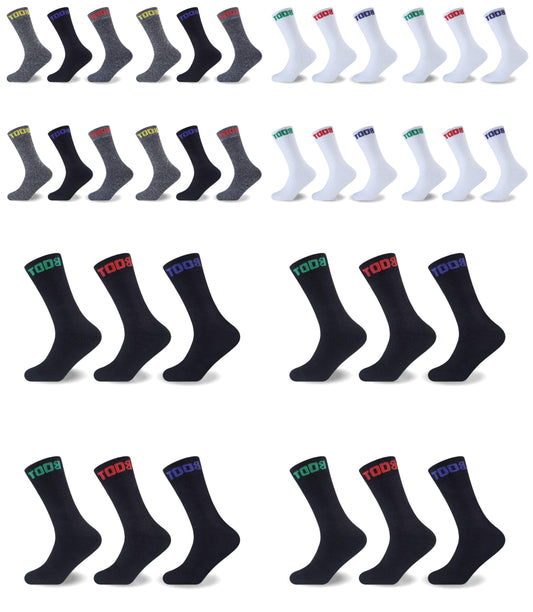 MENS MELANGE BOOT SOCKS Dozen Pack