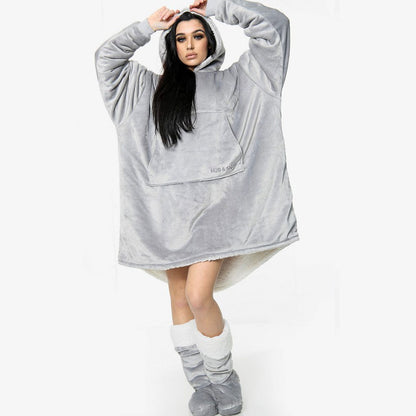 OVERSIZED UNISEX HUGG & SNUGG HOODIE - CHARCOAL