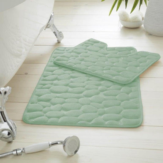 2PC PEBBLE MEMORY BATH SET